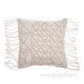 large knit throw pillow